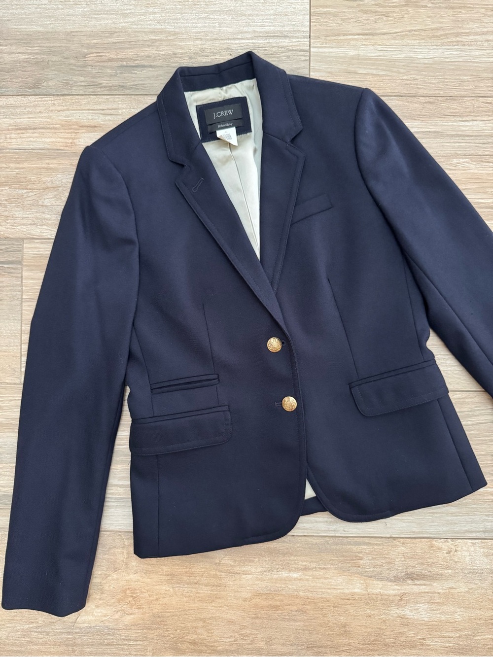 J.Crew Navy Schoolboy Blazer Size 4
